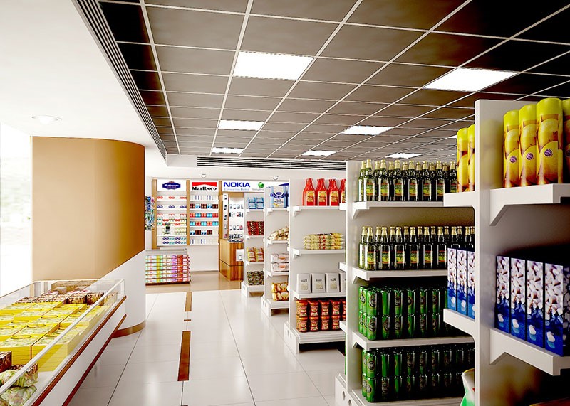 طراحی دکوراسیون داخلی سوپر مارکت (2)